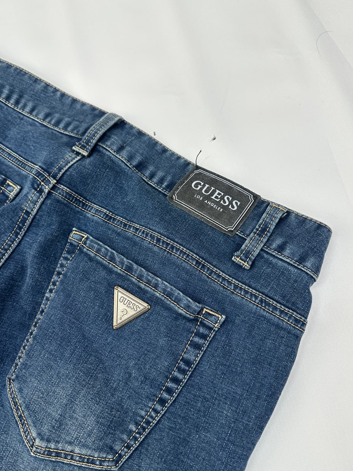 게스 GUESS 워싱 남자 34 사이즈 일자핏 진청 청바지 상품이미지4