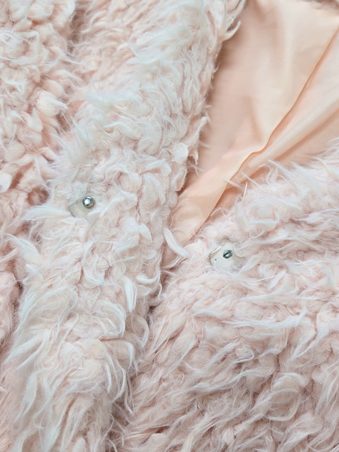 올리브 데 올리브 핑크 샤기 퍼 자켓 (일본빈티지) y2k/ 갸루 상품이미지4