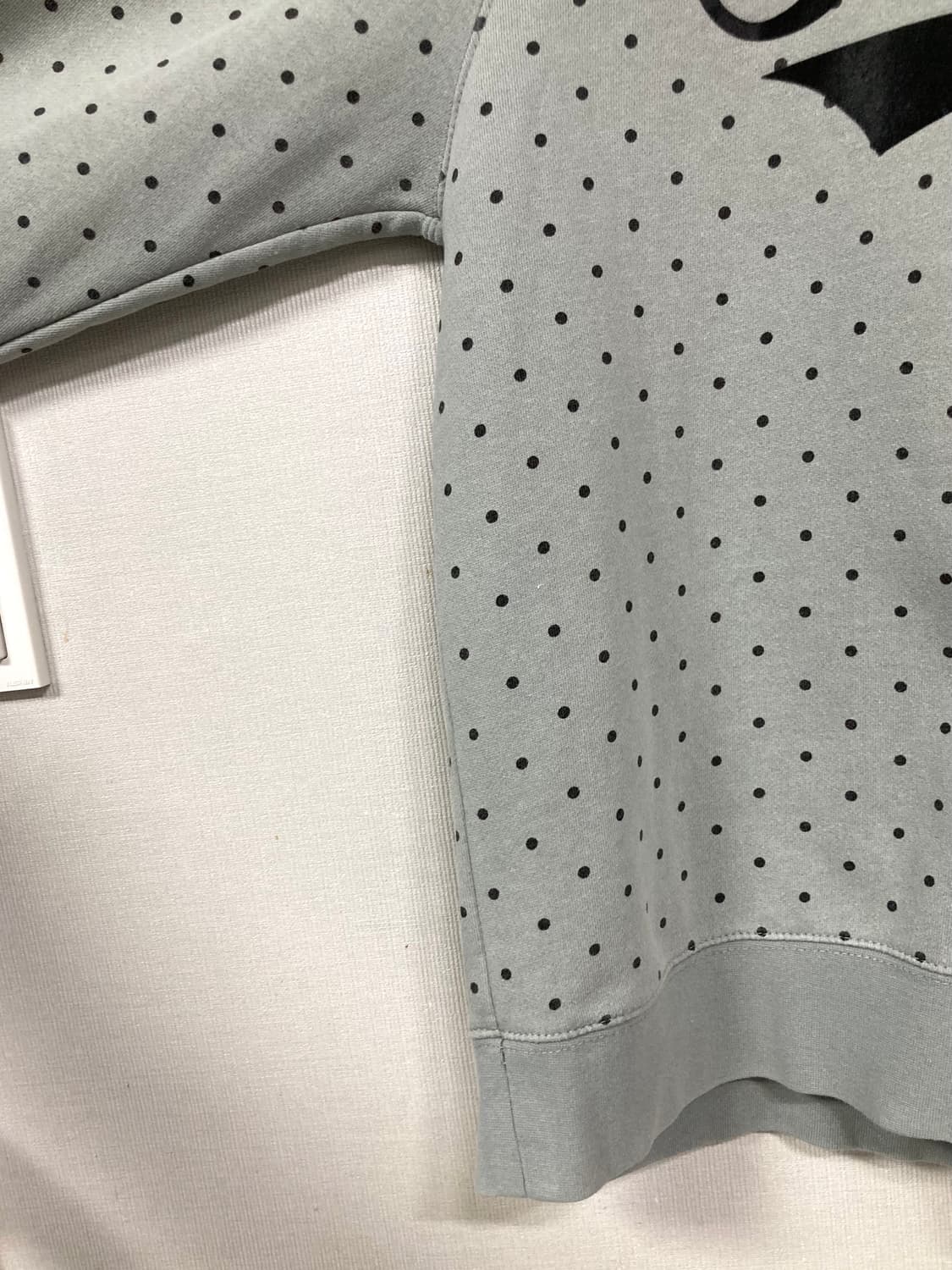 Stussy 스투시 스펠아웃 도트 땡땡이 맨투맨 _ 연그레이 상품이미지3