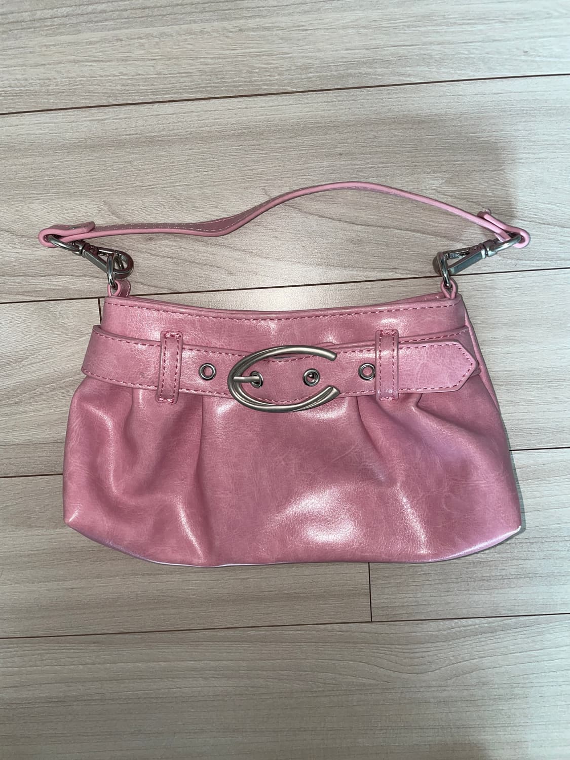 큐리티 미니 숄더백 핑크 상품이미지1