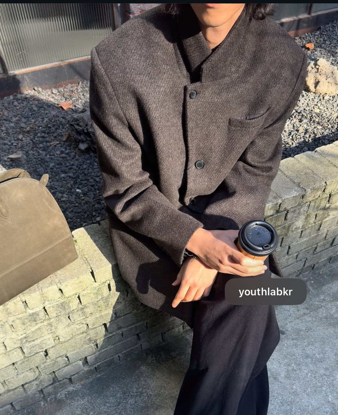 유스 울 하프 코트 M 상품이미지1