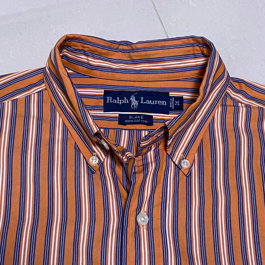 POLO 폴로 랄프로렌 만다린 스트라이프 셔츠 상품이미지1