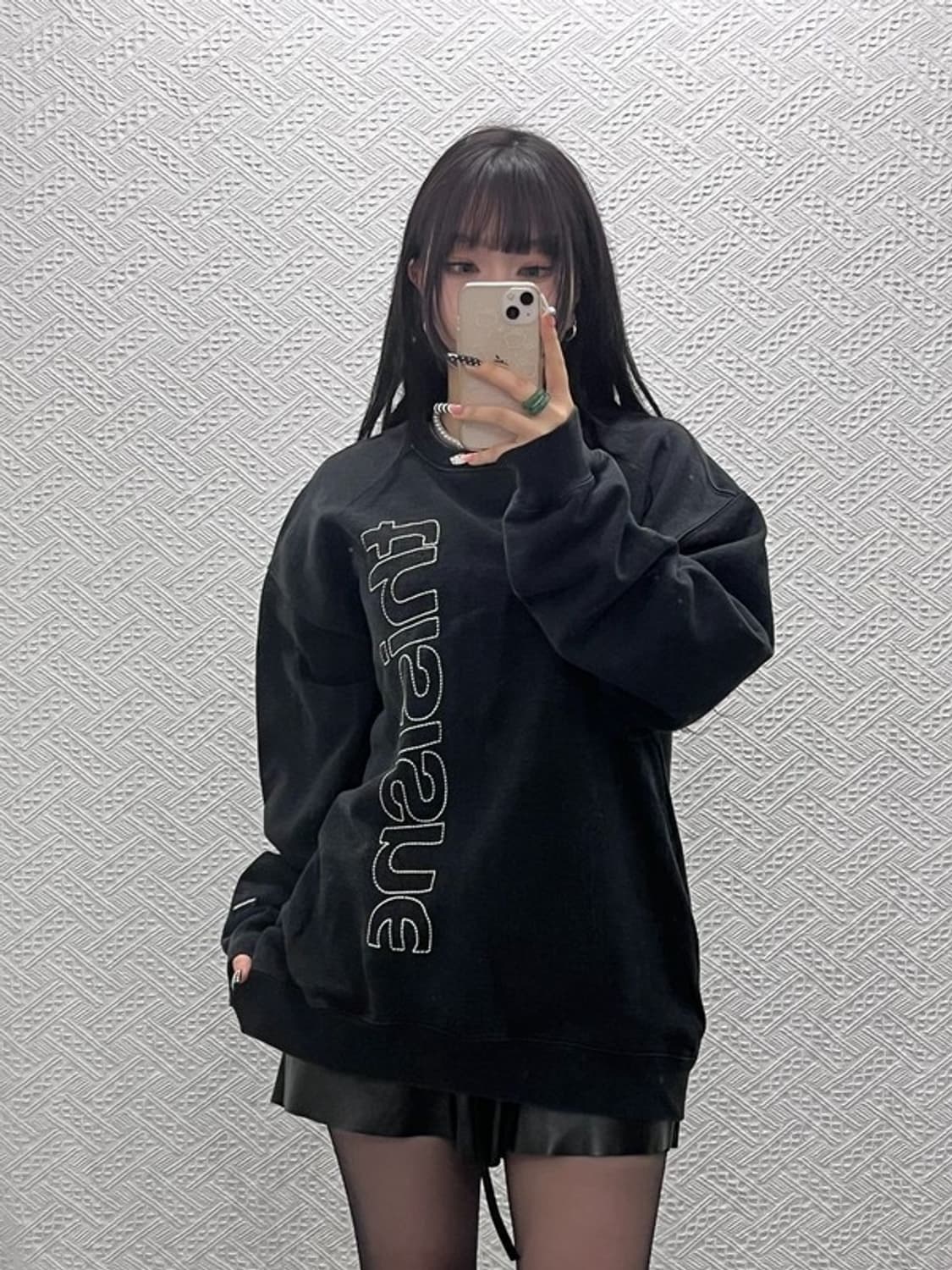 디스이즈네버댓 스트릿 펑크 스티치 빅로고 맨투맨 XL C10512 상품이미지2