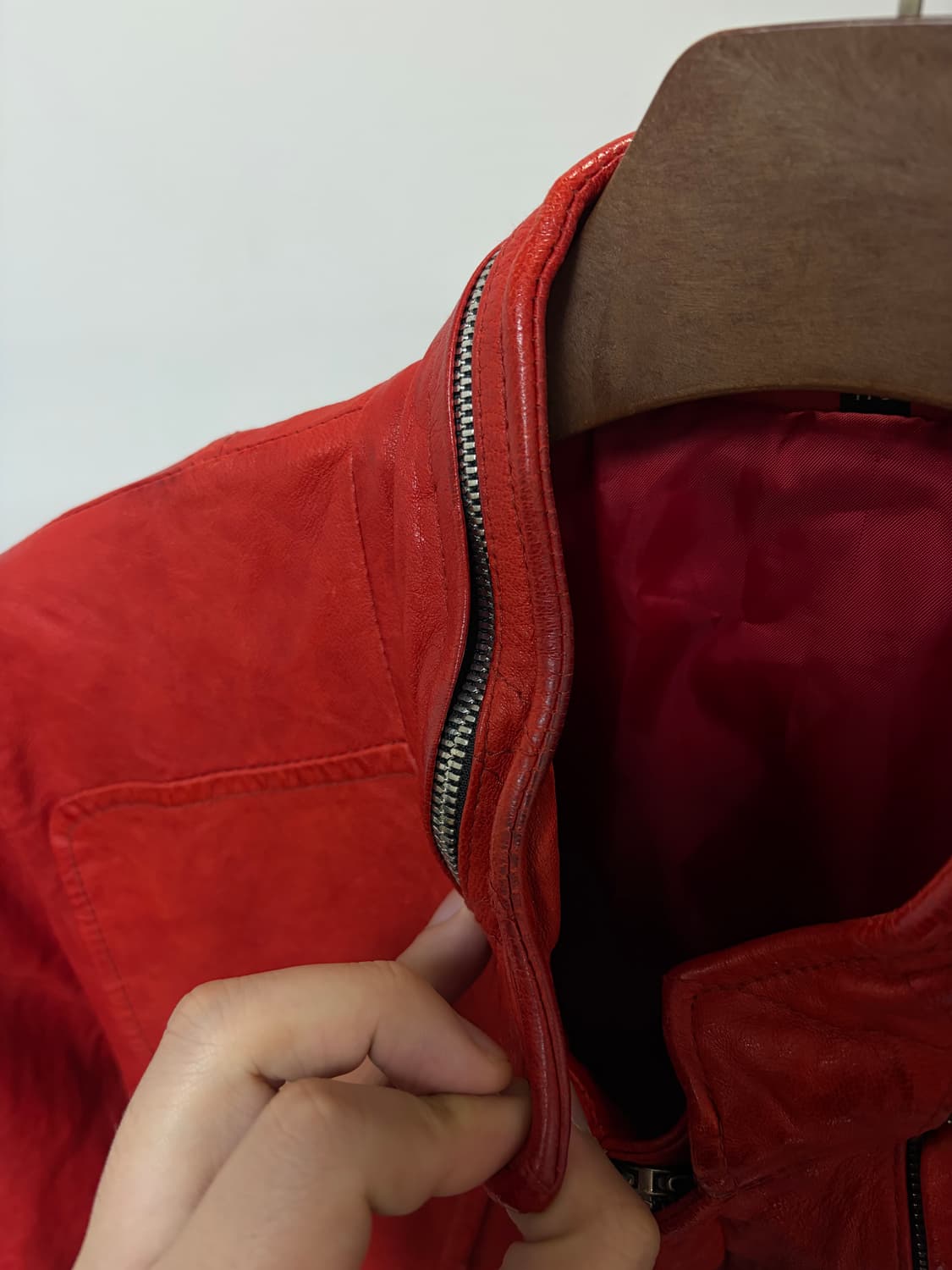 (102) 레드 락시크 이탈리아 램스킨 자켓 상품이미지10