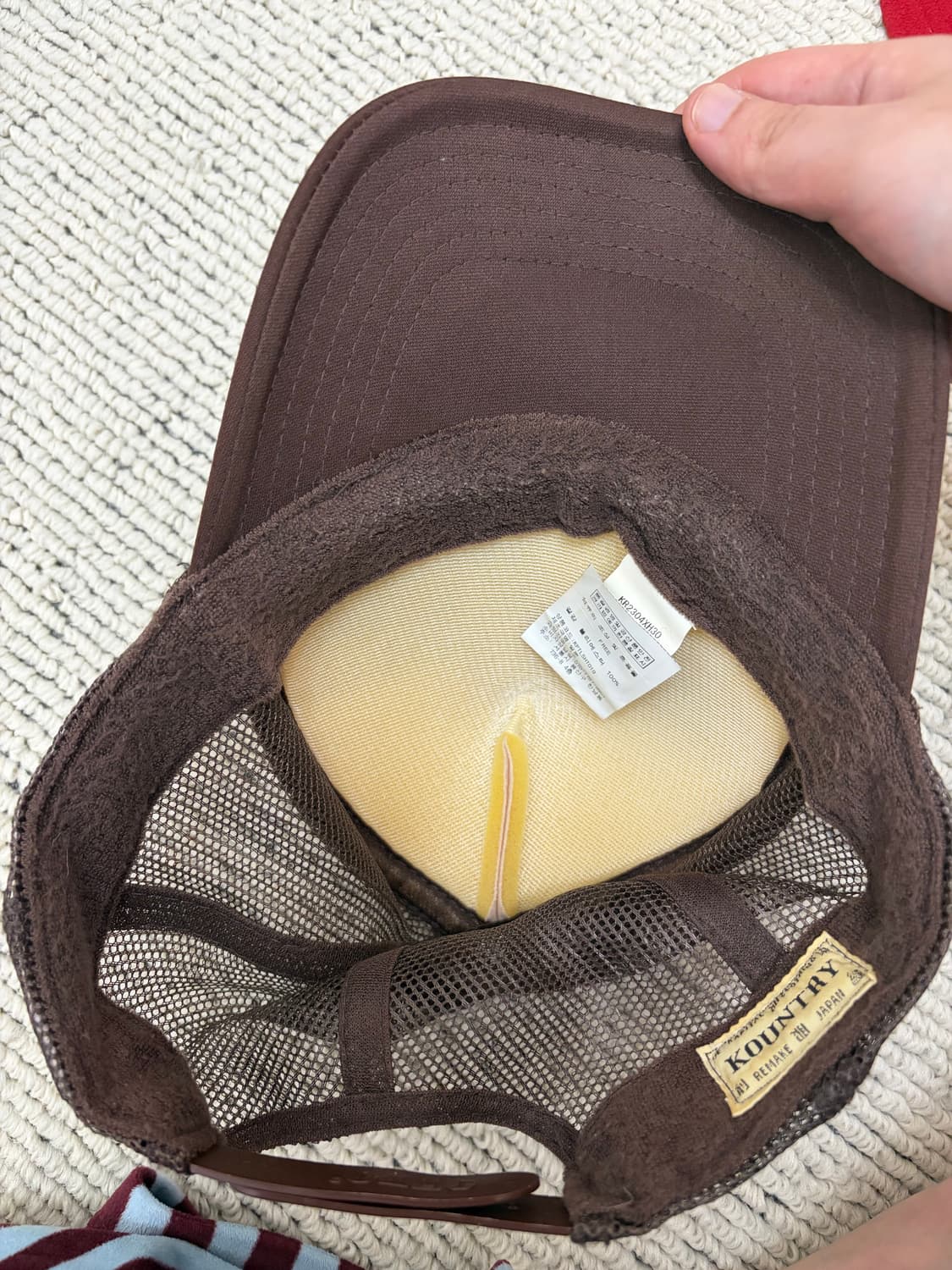 KAPITAL캐피탈 컨트리 더티 쉬링크 더티캡 - 키나리(브라운) 상품이미지3