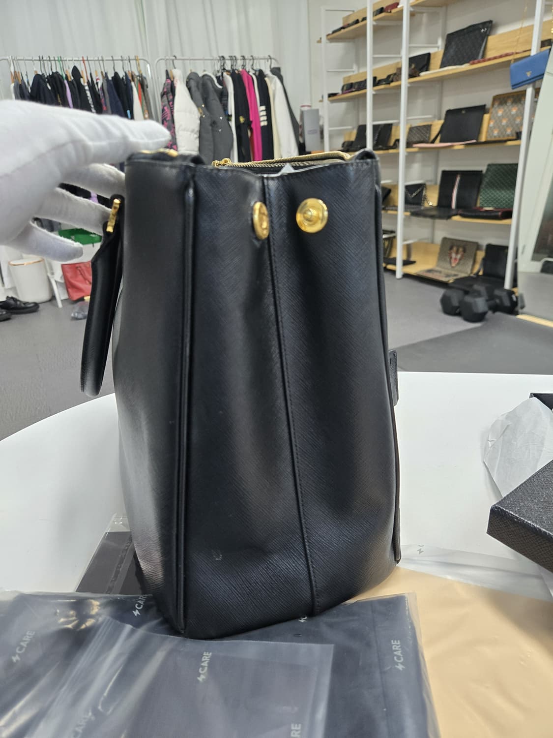 [A급컨디션]프라다 사피아노 토트백 상품이미지4