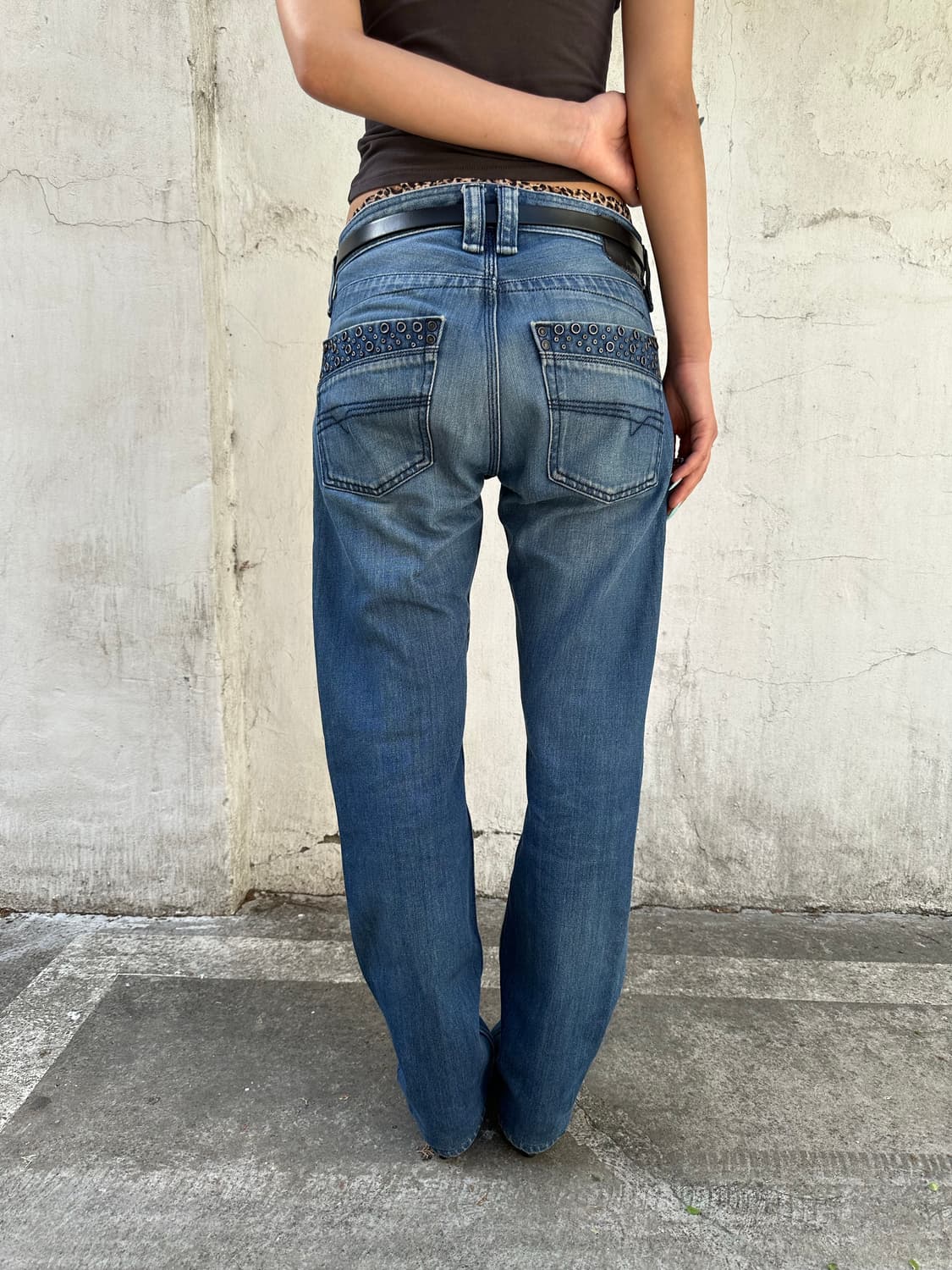 디젤 스터드 데님 팬츠 상품이미지3