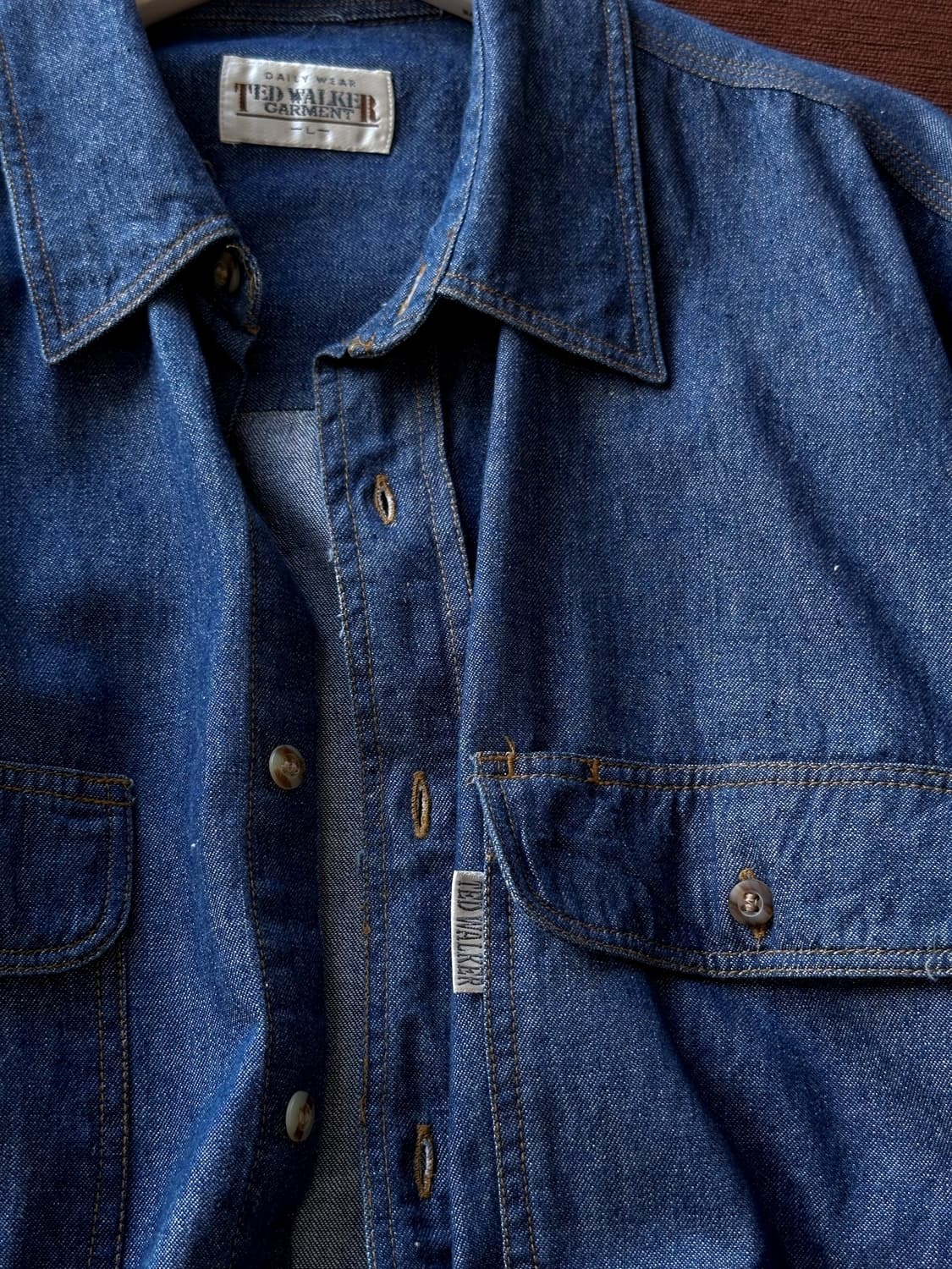 Cotton denim worker shirt 상품이미지1