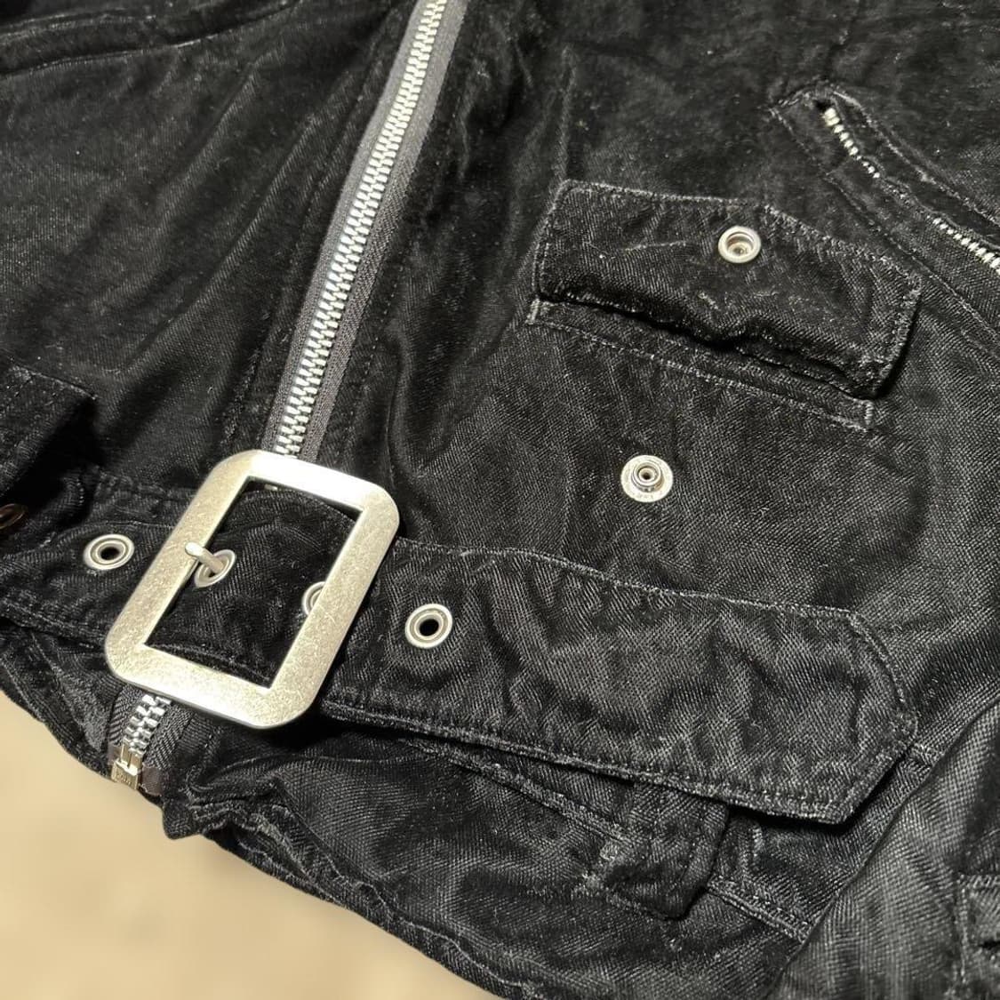 AD2013 준야와타나베 핑크 축융(벨벳) 라이더 자켓 상품이미지8