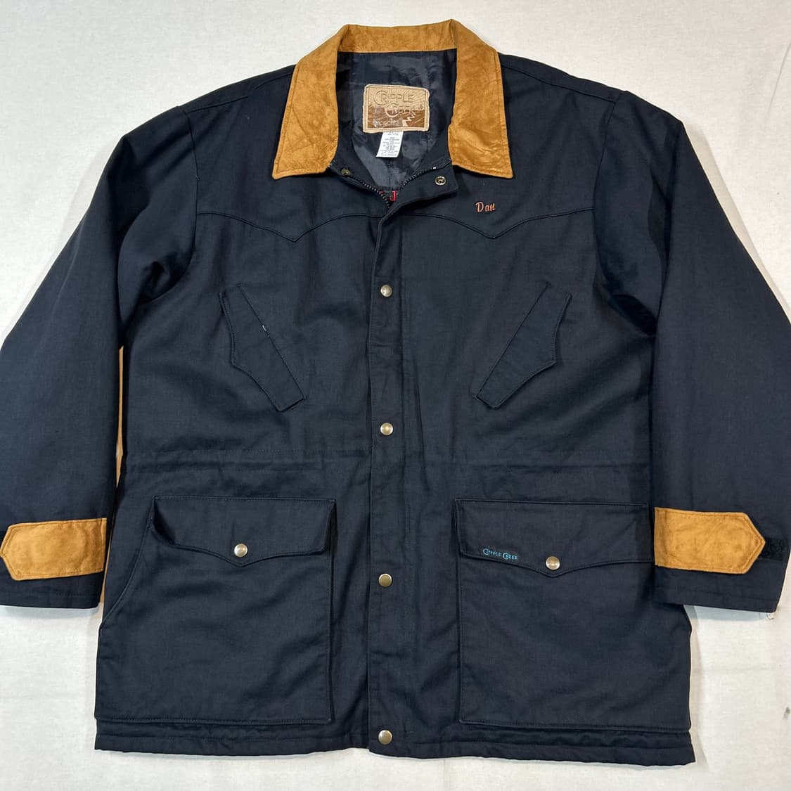 XL) Cripple Creek 웨스턴 백자수 캔버스 워크 자켓 상품이미지2