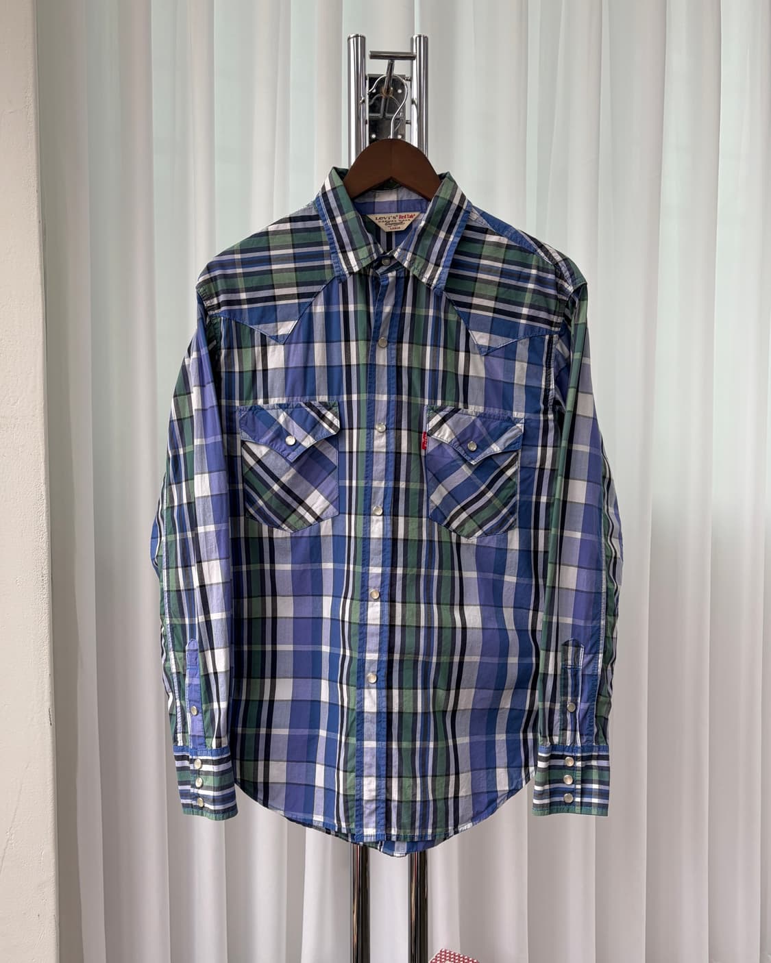 [L]리바이스 Levi's 포플린 플레이드 웨스턴 셔츠 상품이미지3