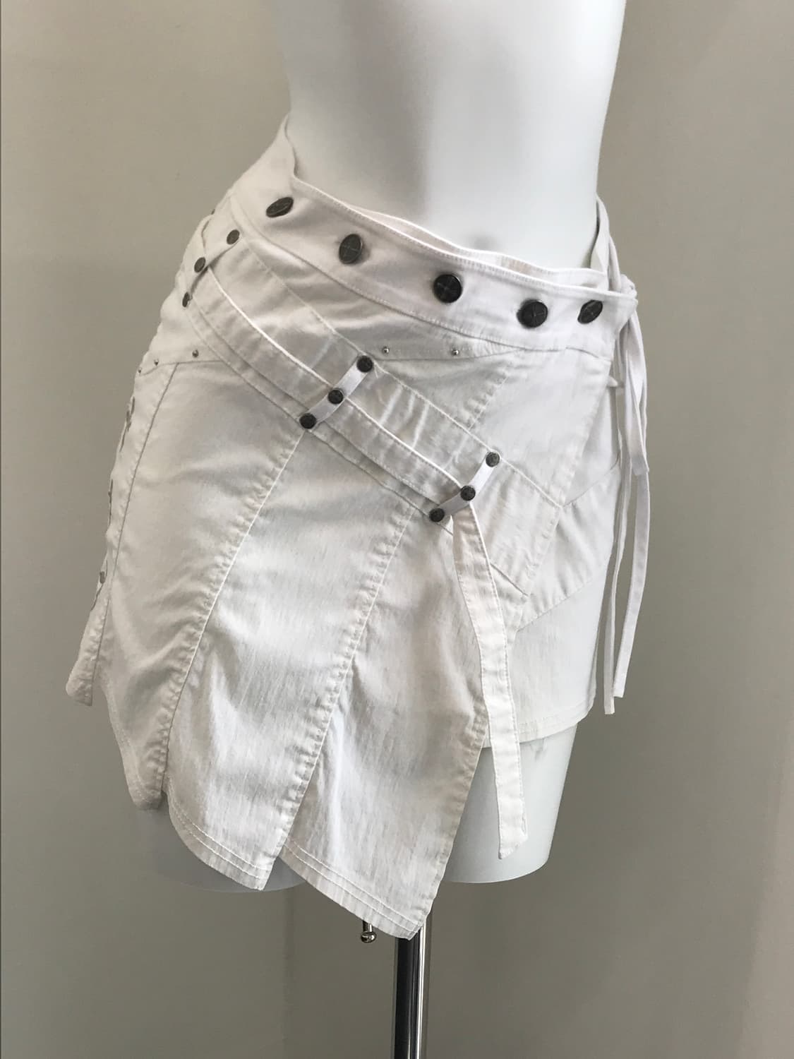 Ozz Croce White detail mini lap skirts 상품이미지2