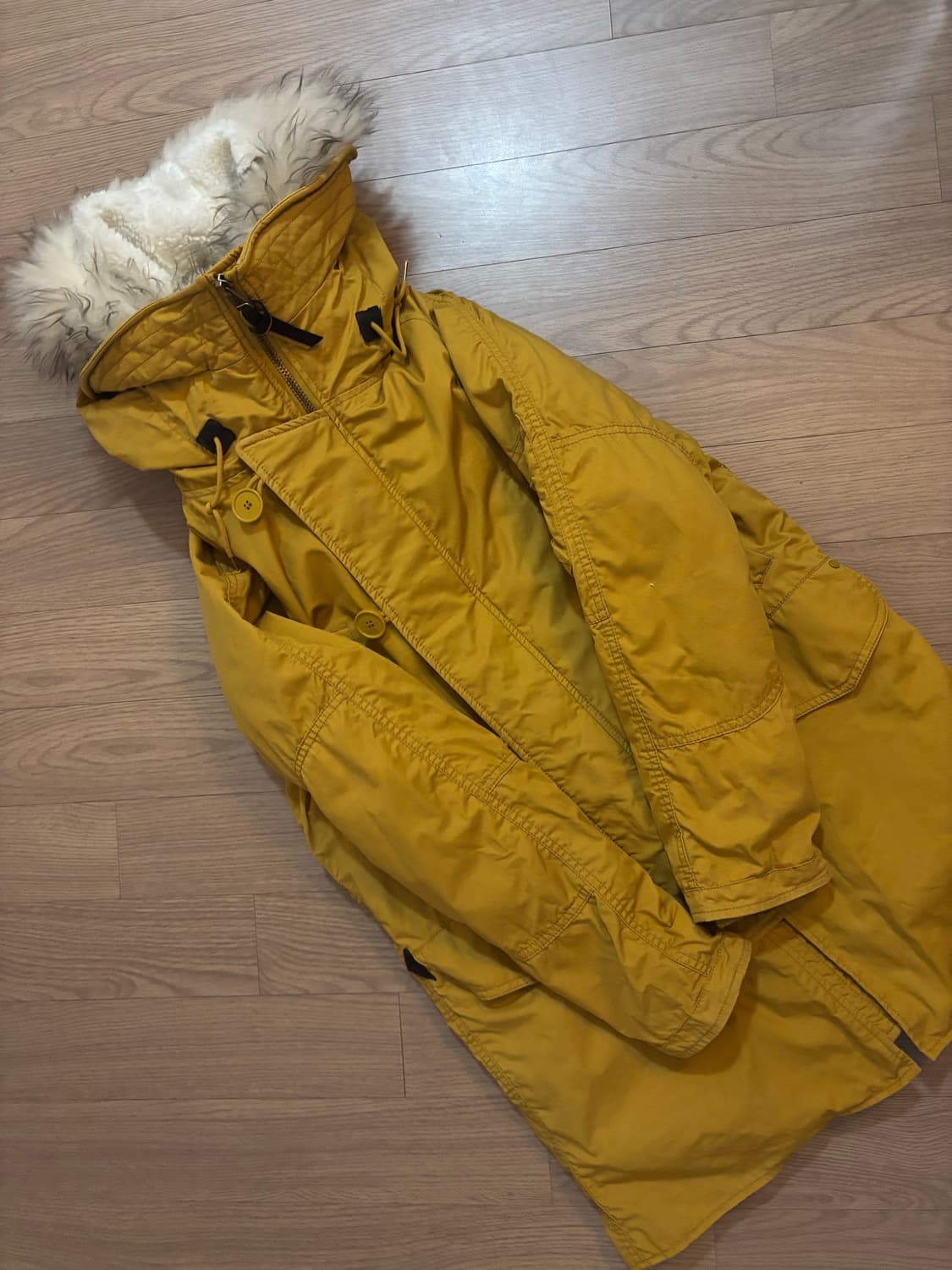 카이아크만 2way 야상패딩 여성 sm 야상 양털퍼 후드 상품이미지2