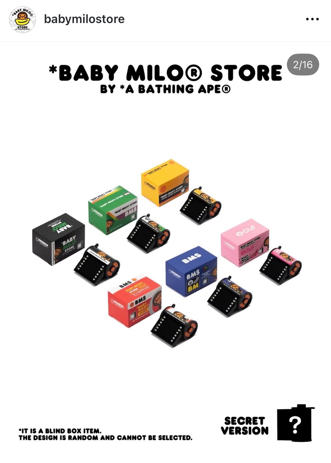 베이프 베이비마일로 미니 카메라 키링 키체인 상품이미지2