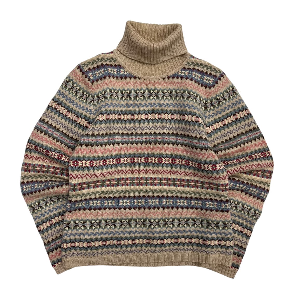 폴로 랄프로렌 에스닉패턴 베이지 폴라 니트 S 상품이미지2