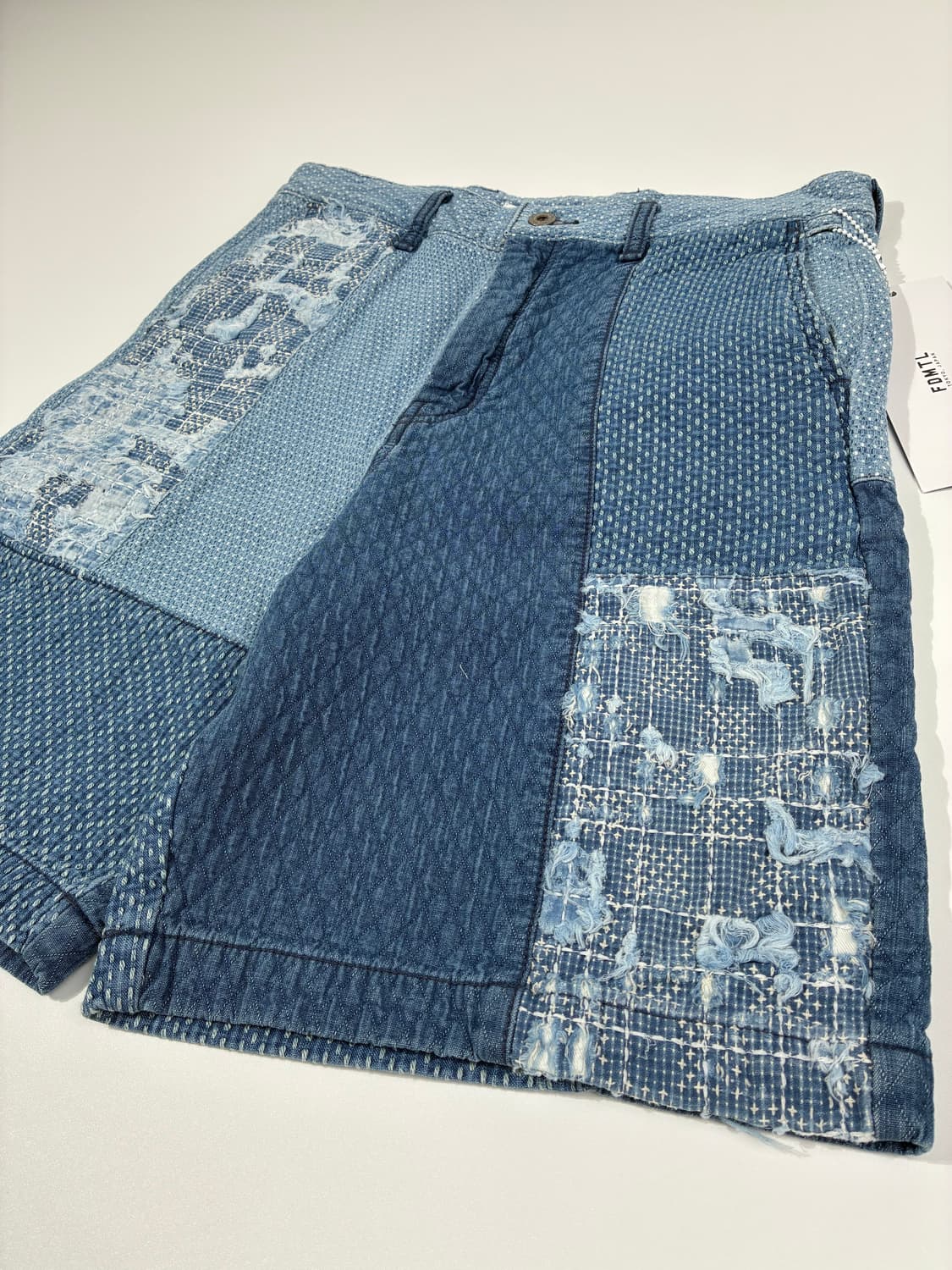 FDMTL 펀더멘탈 사시코 보로 데님 반바지 상품이미지4