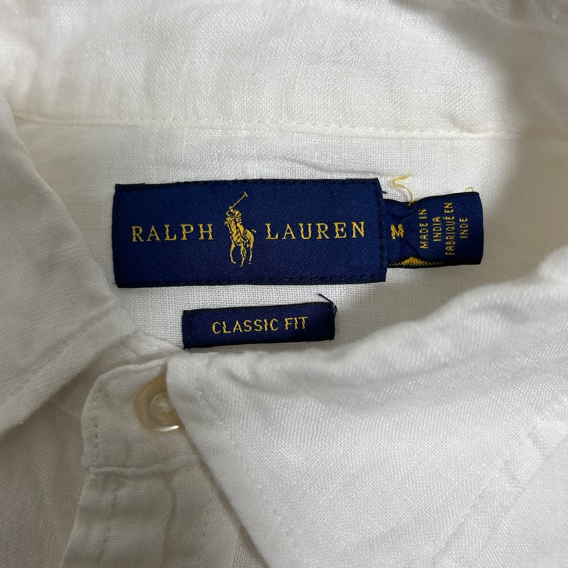 폴로 랄프로렌 신형 린넨 셔츠 화이트 M  상품이미지6