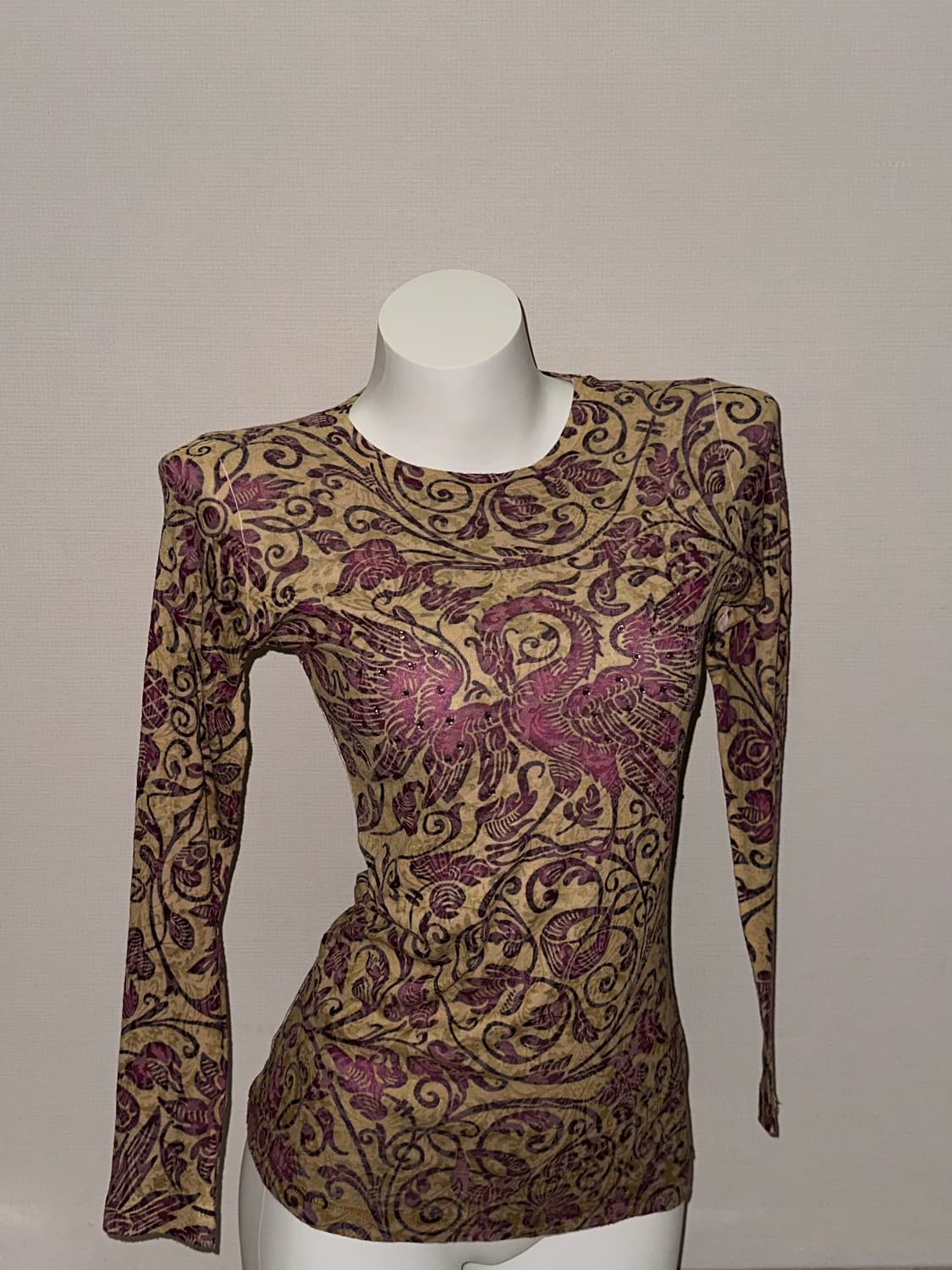 고딕 트라이벌 패턴 빈티지 타투 롱슬리브 상품이미지2