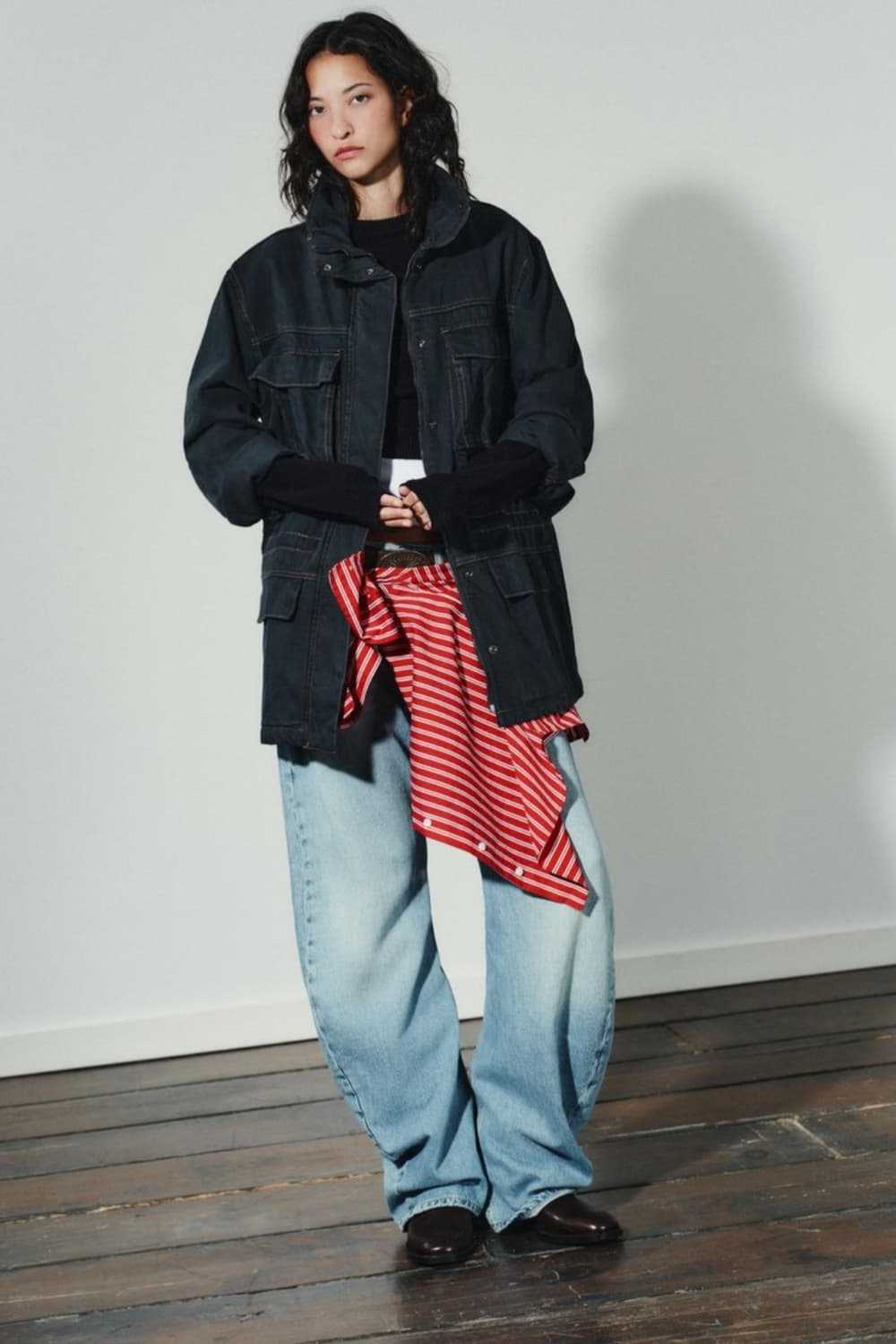 자라 스티치 포켓 재킷 블루 8727/270/407 상품이미지1