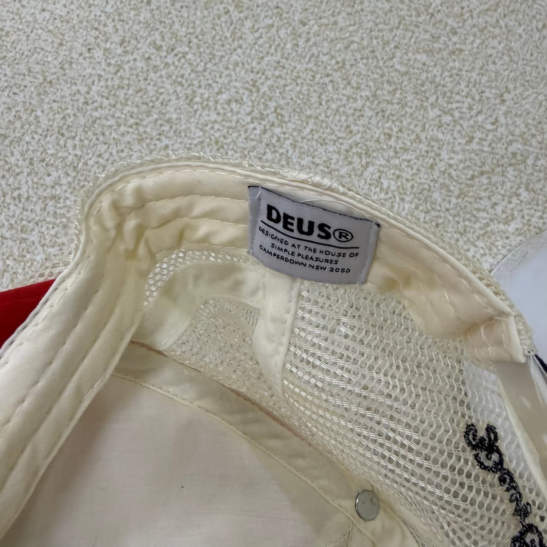 F DEUS 레드 매쉬캡 0202T2 상품이미지5