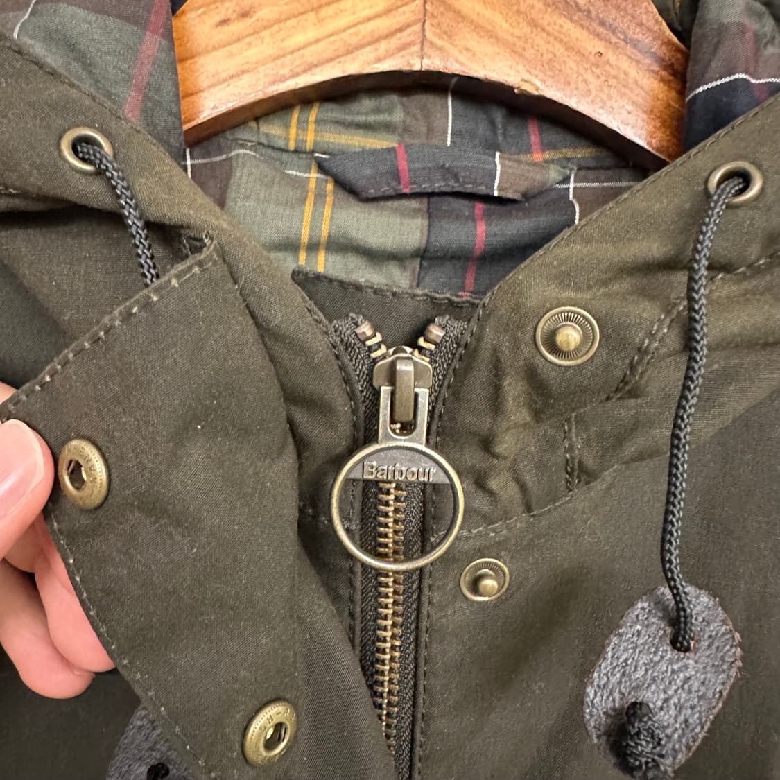 바버 더람 왁스자켓 ‘올리브’ 상품이미지5