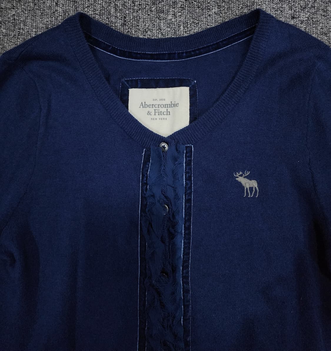 아베크롬비 앤 피치 프릴 디테일 모리걸 가디건 L 상품이미지3