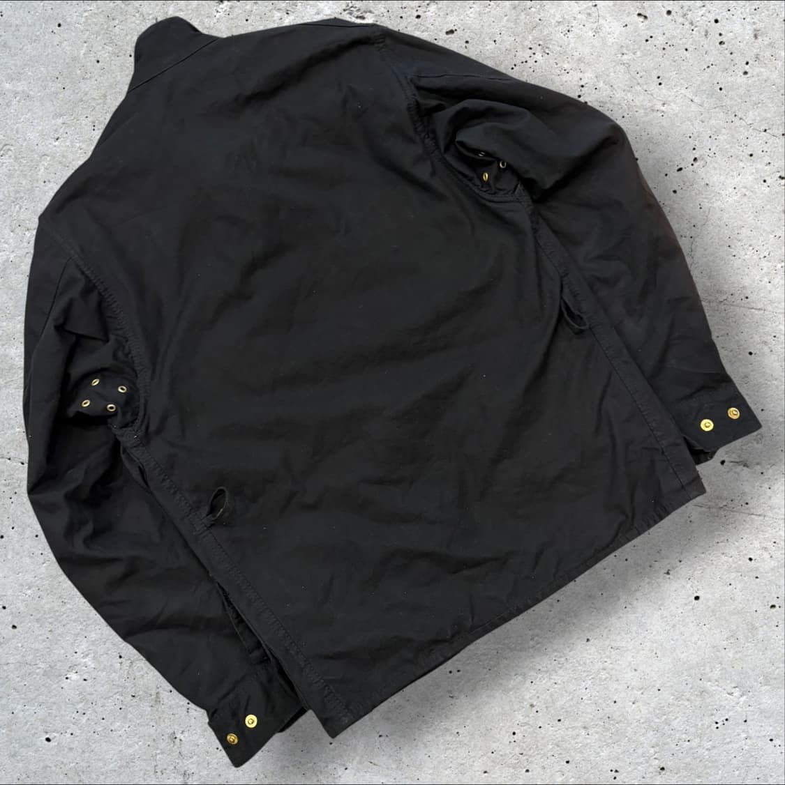 바버 인터네셔널 포켓 블랙 왁스 버튼 자켓 D367 상품이미지2