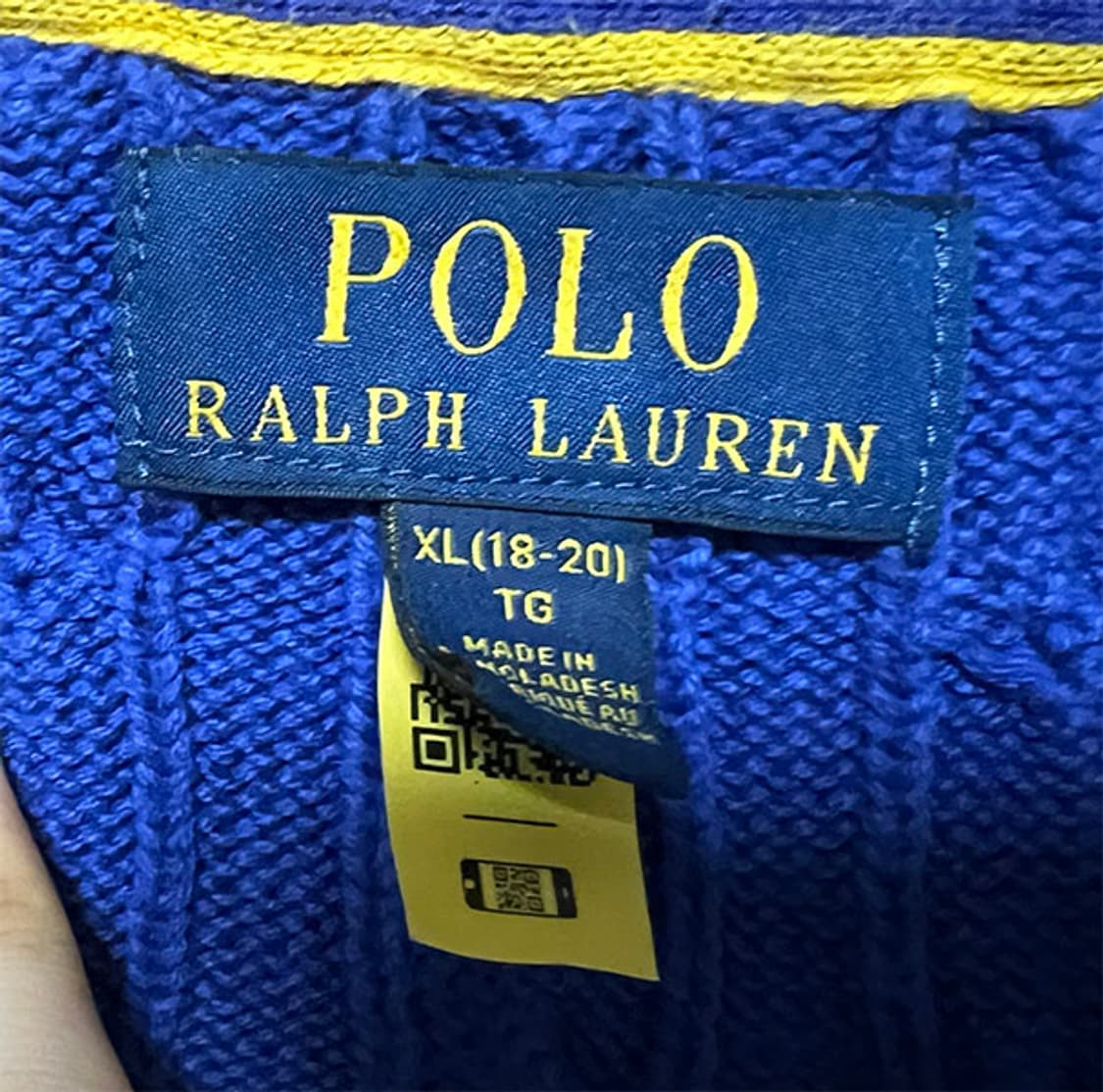 POLO 폴로 여자 꽈배기니트 기본 캐주얼 M 95 66 보이즈XL  상품이미지3