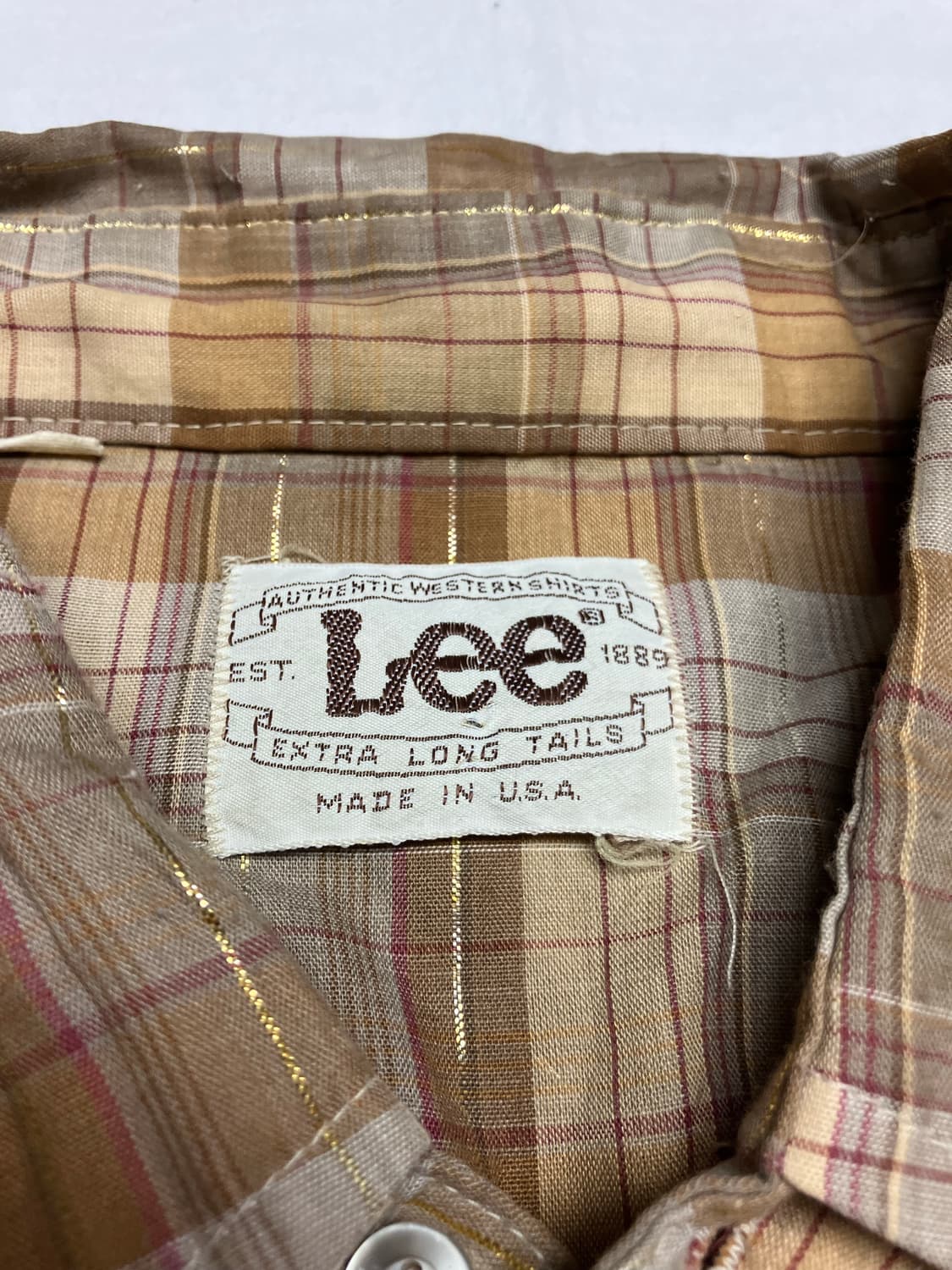 90s Lee 웨스턴 셔츠 브라운 상품이미지3