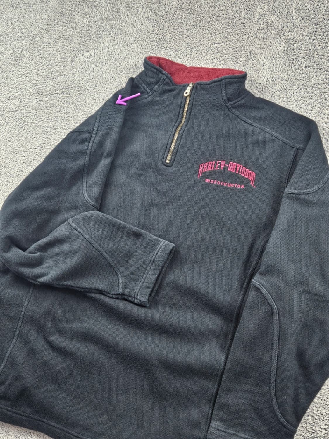 할리데이비슨 쿼터짚 플리스 아노락 스웻 ( L ) / 11322 상품이미지6