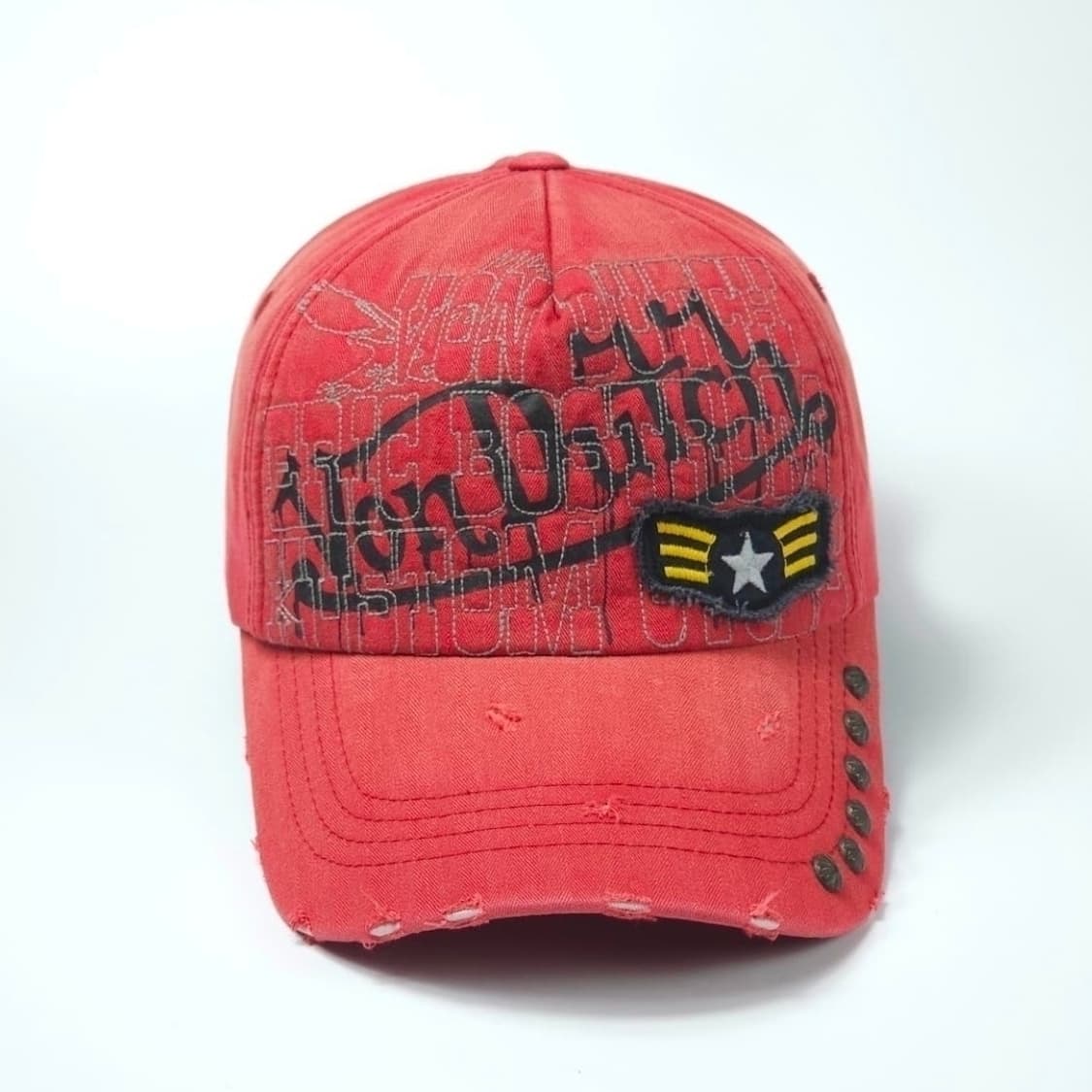 본더치 레드 Y2K 빈티지 볼캡 모자 상품이미지2
