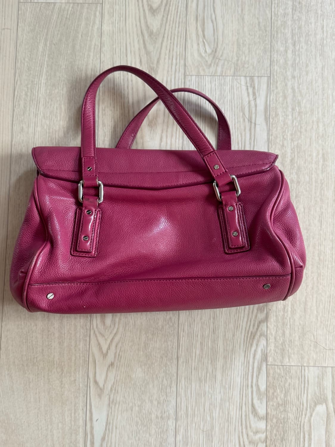 Marc by Marc Jacobs 버건디 레더 숄더백 상품이미지4