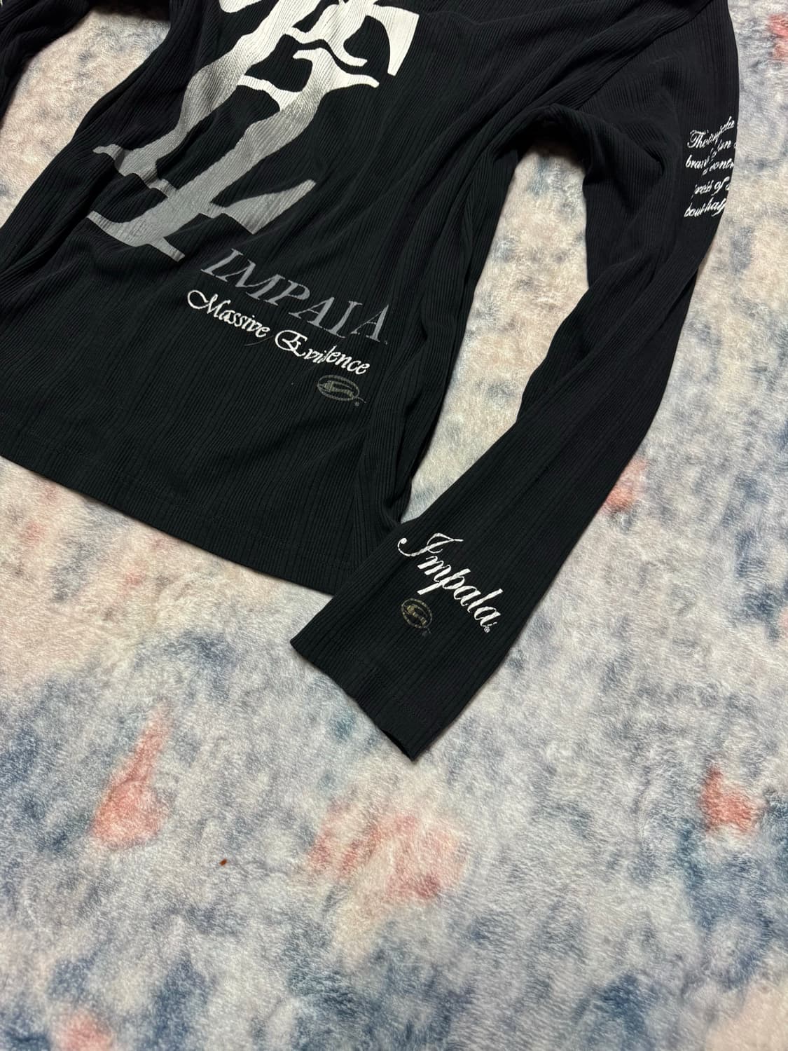 Impala 00s lettering ribbed cut sew 상품이미지6