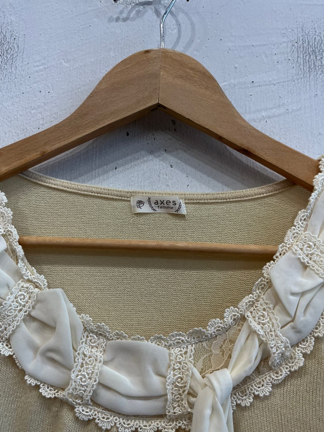 액시즈팜 레이스 프릴 니트 상품이미지2