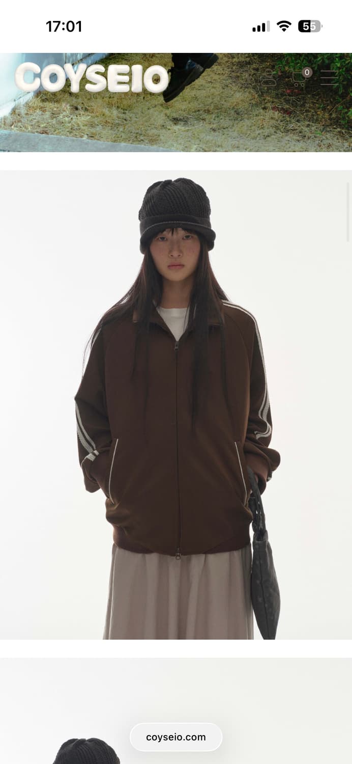 2) 코이세이오 레이스 트랙 자켓 브라운  상품이미지2