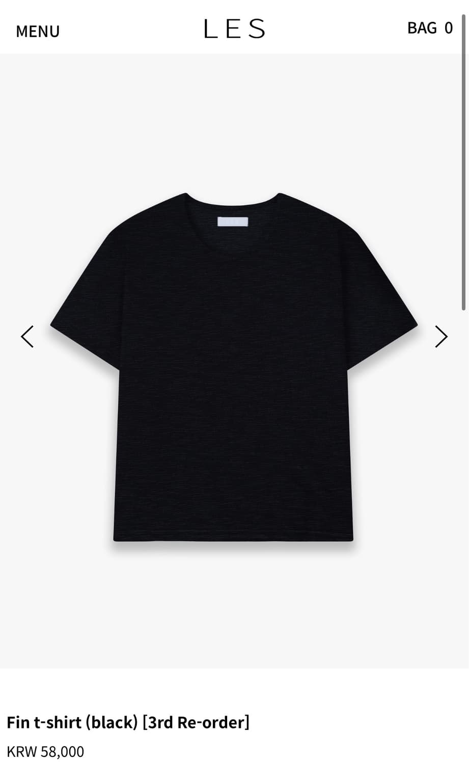 Fin t-shirt (black) 상품이미지1