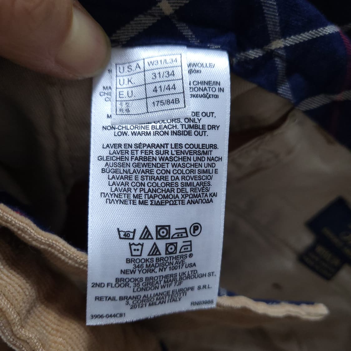 브룩스브라더스 남성 바지 31인치 0227 뽀샤샤 상품이미지8