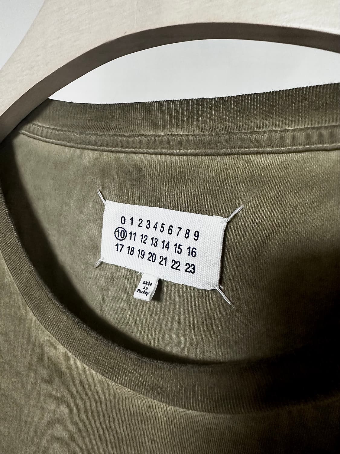 Maison Margiela 카키 워시드 슬리브  상품이미지4