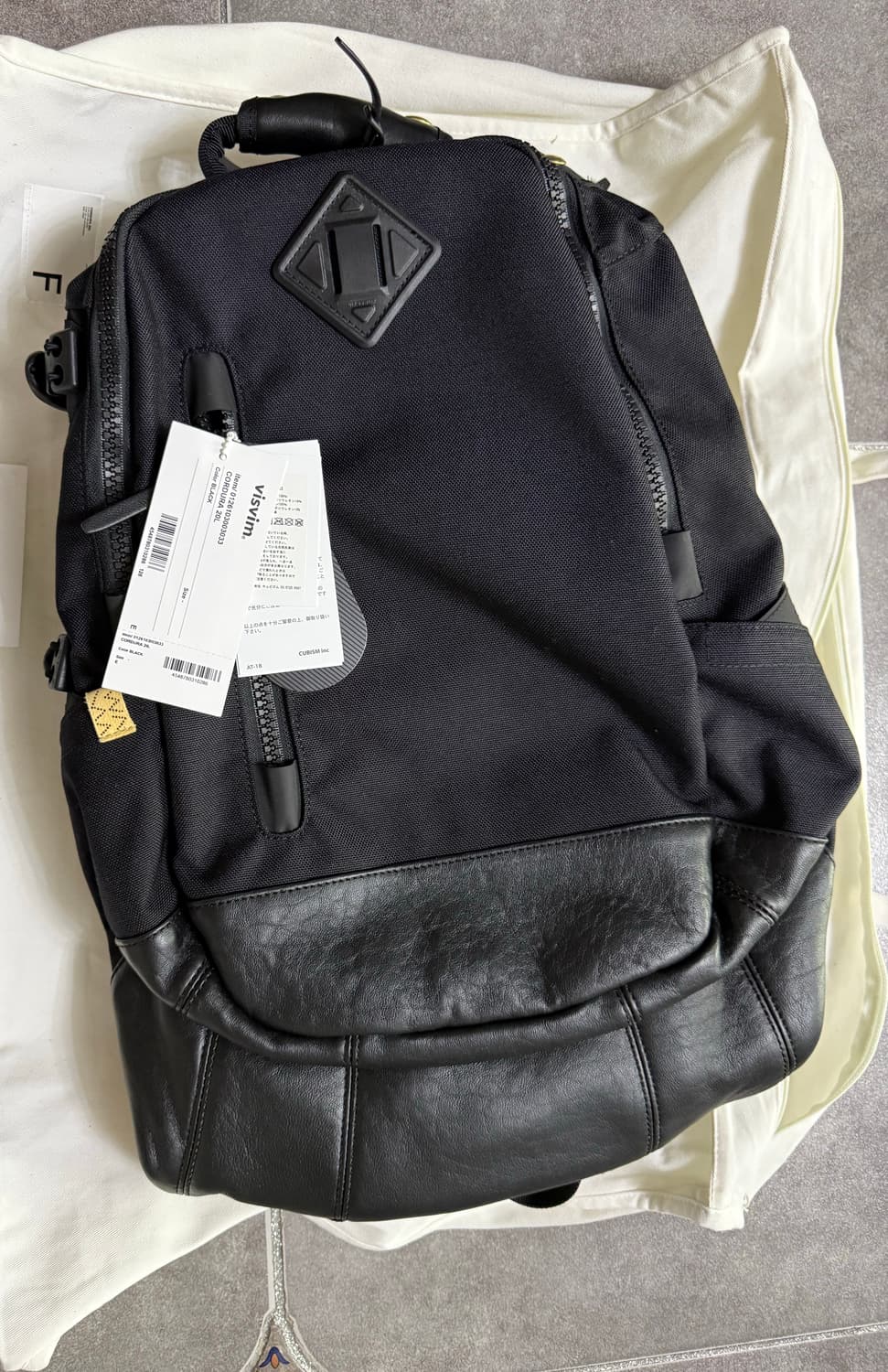 비즈빔 visvim 26SS Cordura 코듀라 백팩 블랙 20L  상품이미지1