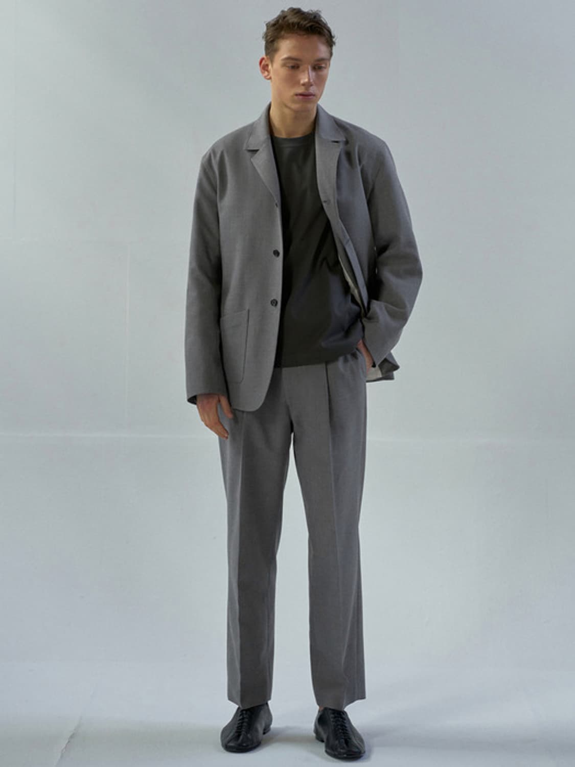 낫띵리튼 20ss 3b lounge jacket smoky grey 상품이미지3