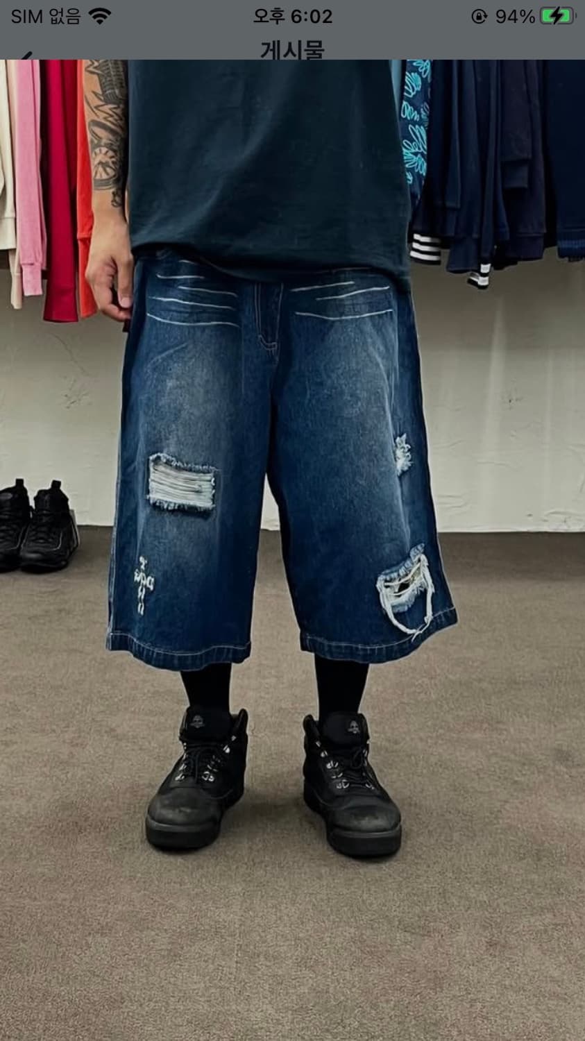 도그타운 스컬 데님 버뮤다 팬츠 상품이미지8