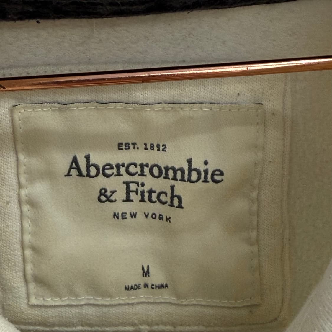 아베크롬비 올드스쿨 Y2K 아이보리 후드티 (M) 상품이미지2