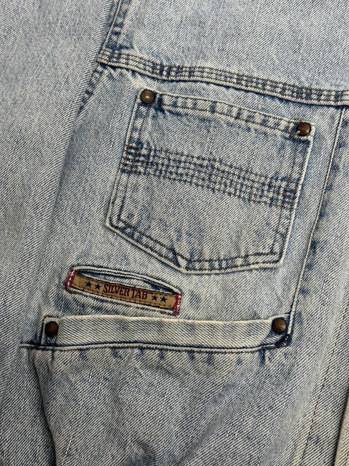90s Levi's SilverTab 데님 봄버 자켓 M 상품이미지4