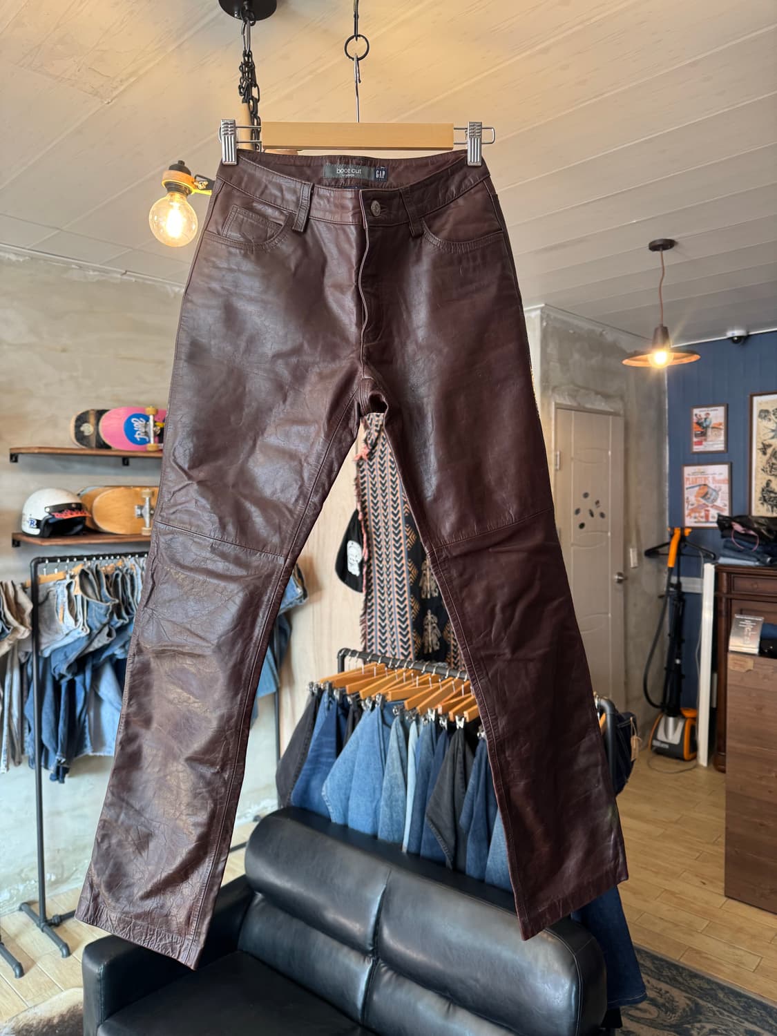 GAP 레더 부츠컷 상품이미지1