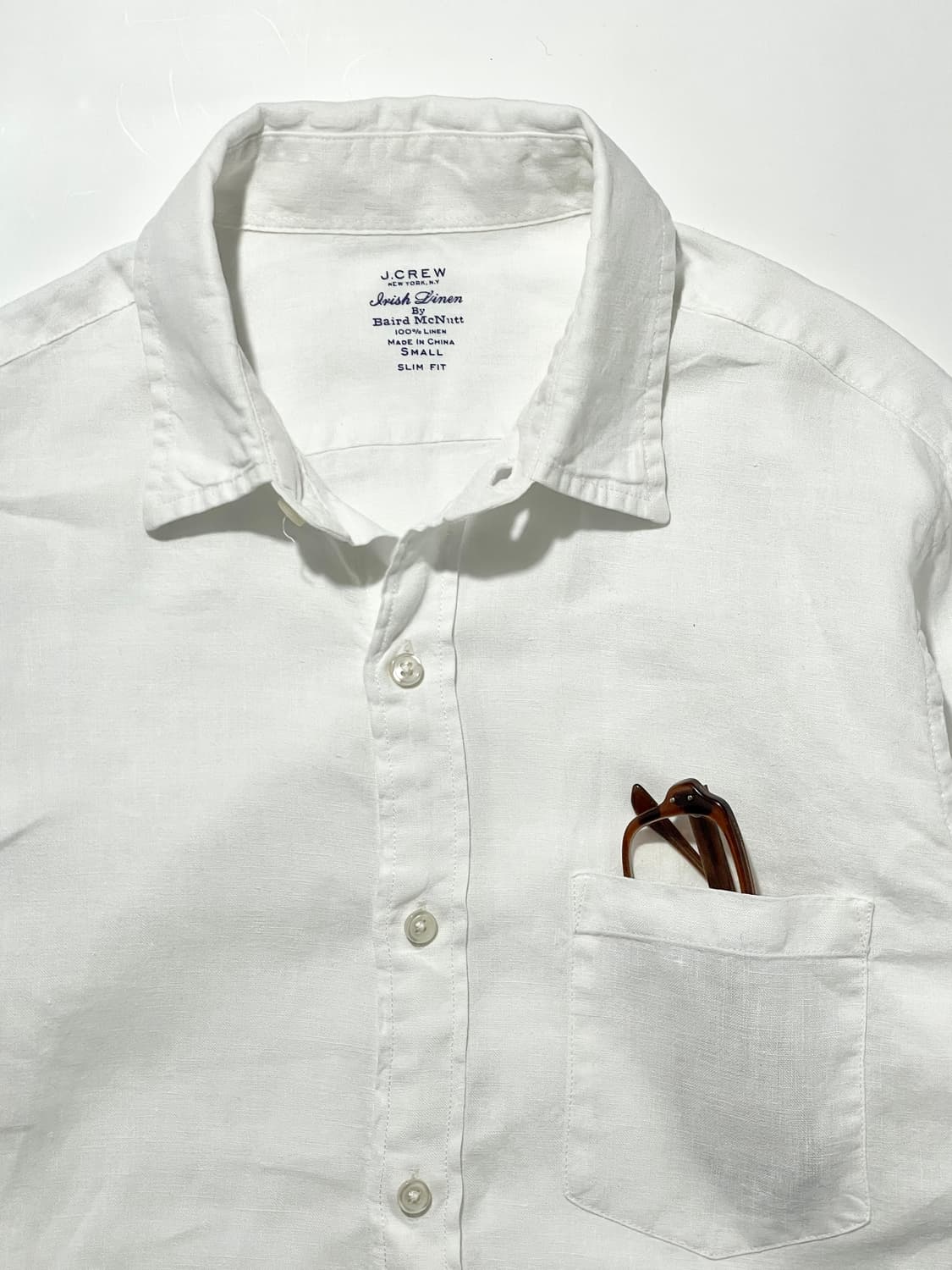J.Crew Linen Shirt - White 상품이미지3