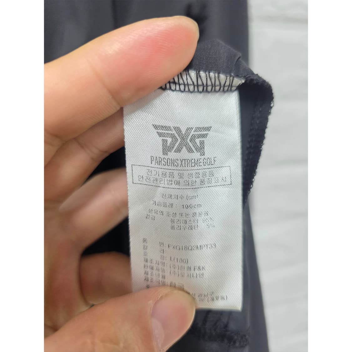 PXG 남성 골프 긴팔티 L 블랙 상품이미지3
