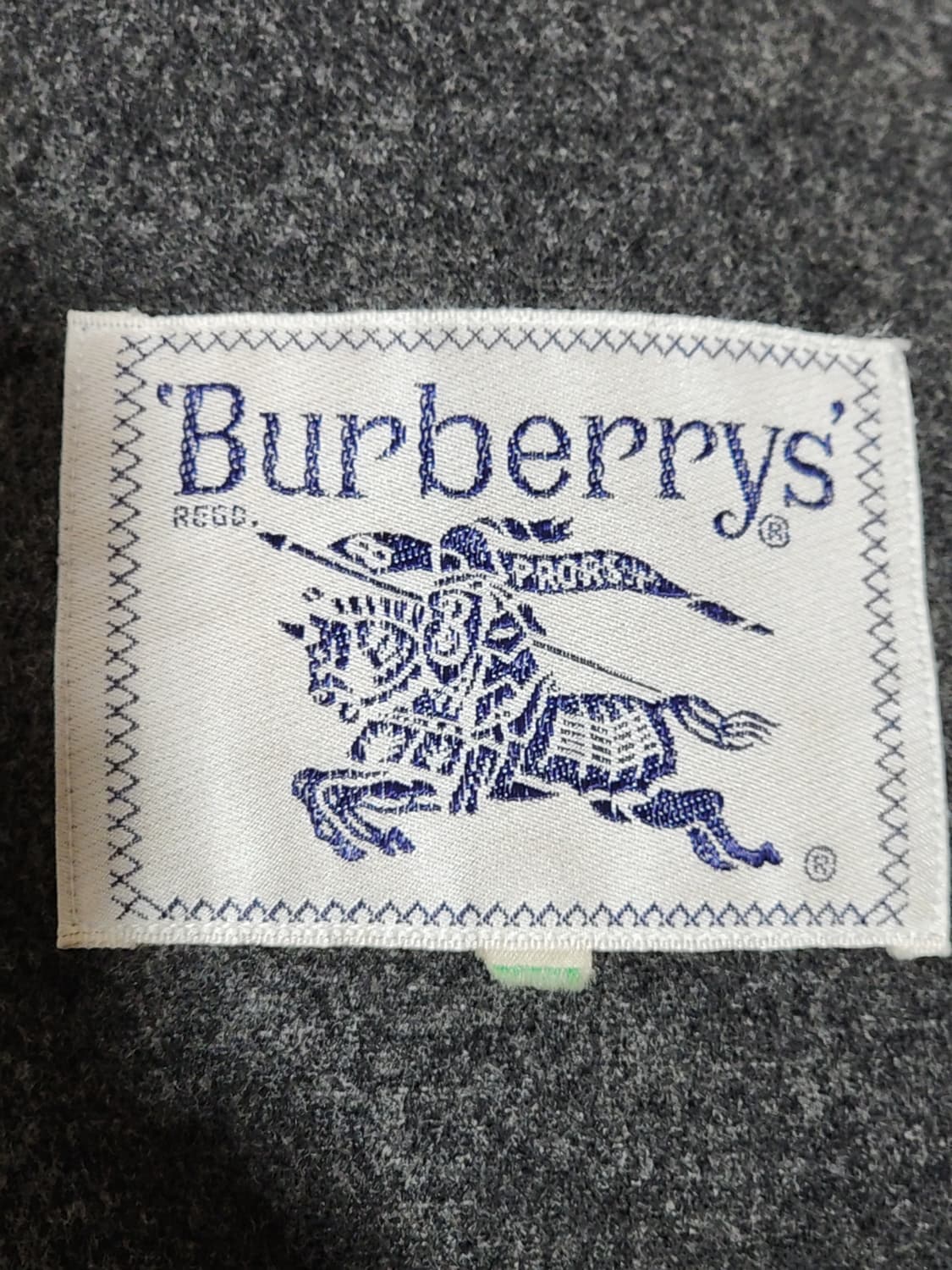 (L) 버버리 울코트 차콜 오픈식 모직코트 일본판  상품이미지3
