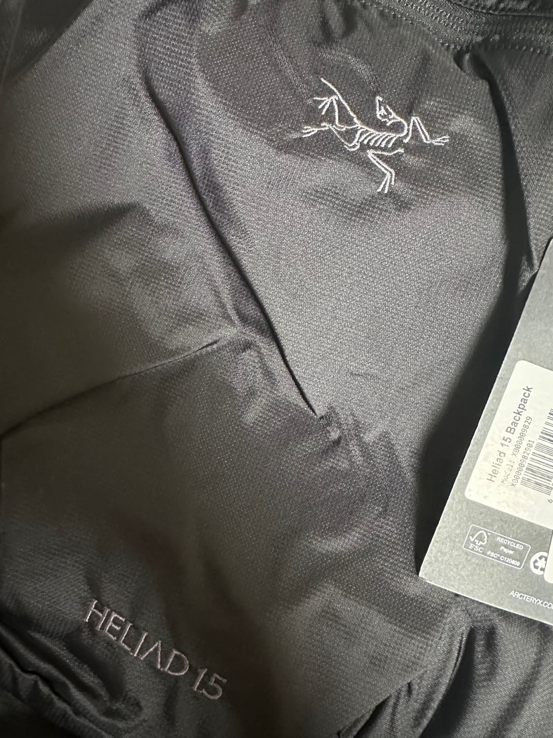 [급처] 25fw 아크테릭스 헬리아드15 백팩 블랙 새상품 싸게판매❤️ 상품이미지2