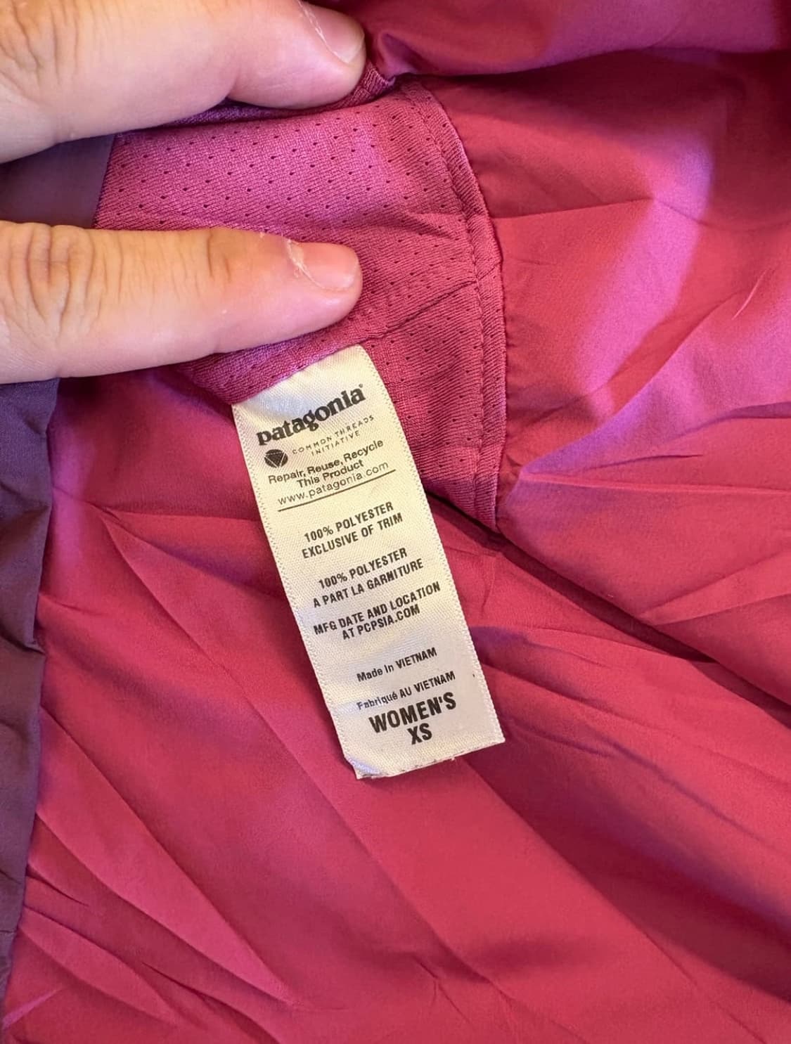 파타고니아 보라색 바람막이 상품이미지6