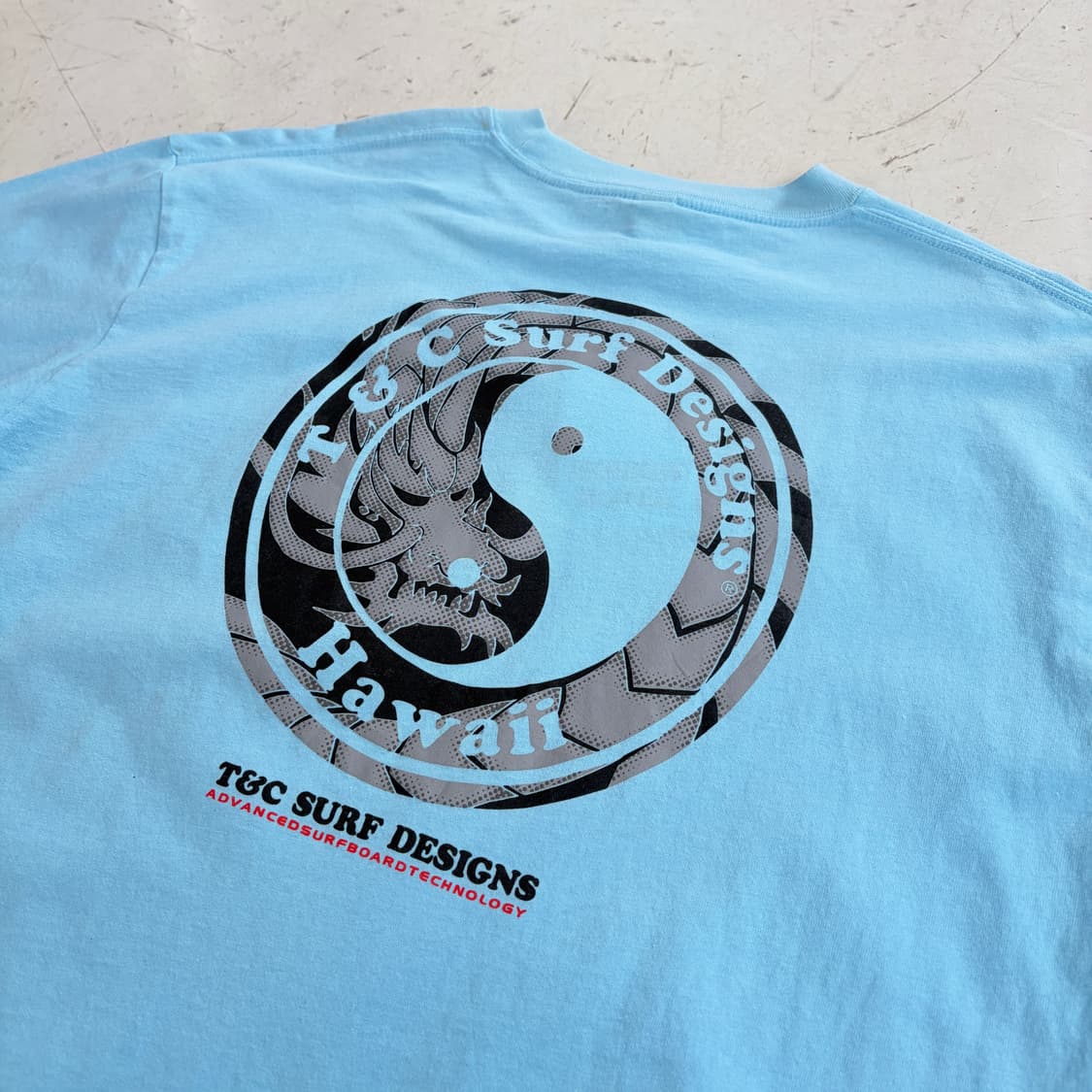 T&C 서프 디자인 빈티지 긴팔 롱슬리브 티셔츠 XL 상품이미지10